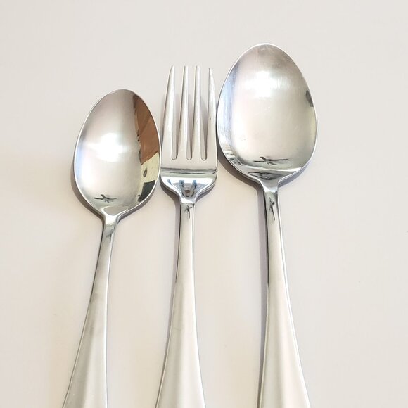 Pfaltzgraff Courtland Mixed Set Soup Spoon Teaspoon & Salad Fork stainless - Picture 3 of 9